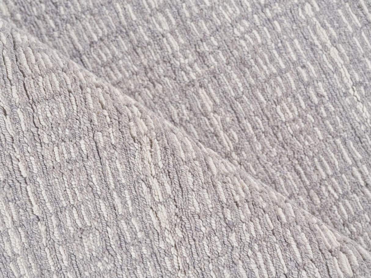 Exquisite Rugs Alpine Handmade Handloomed New Zealand Wool 5984 Gray/Ivory 8' x 10' Area Rug