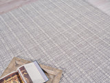 Exquisite Rugs Alpine Handmade Handloomed New Zealand Wool 5984 Gray/Ivory 8' x 10' Area Rug