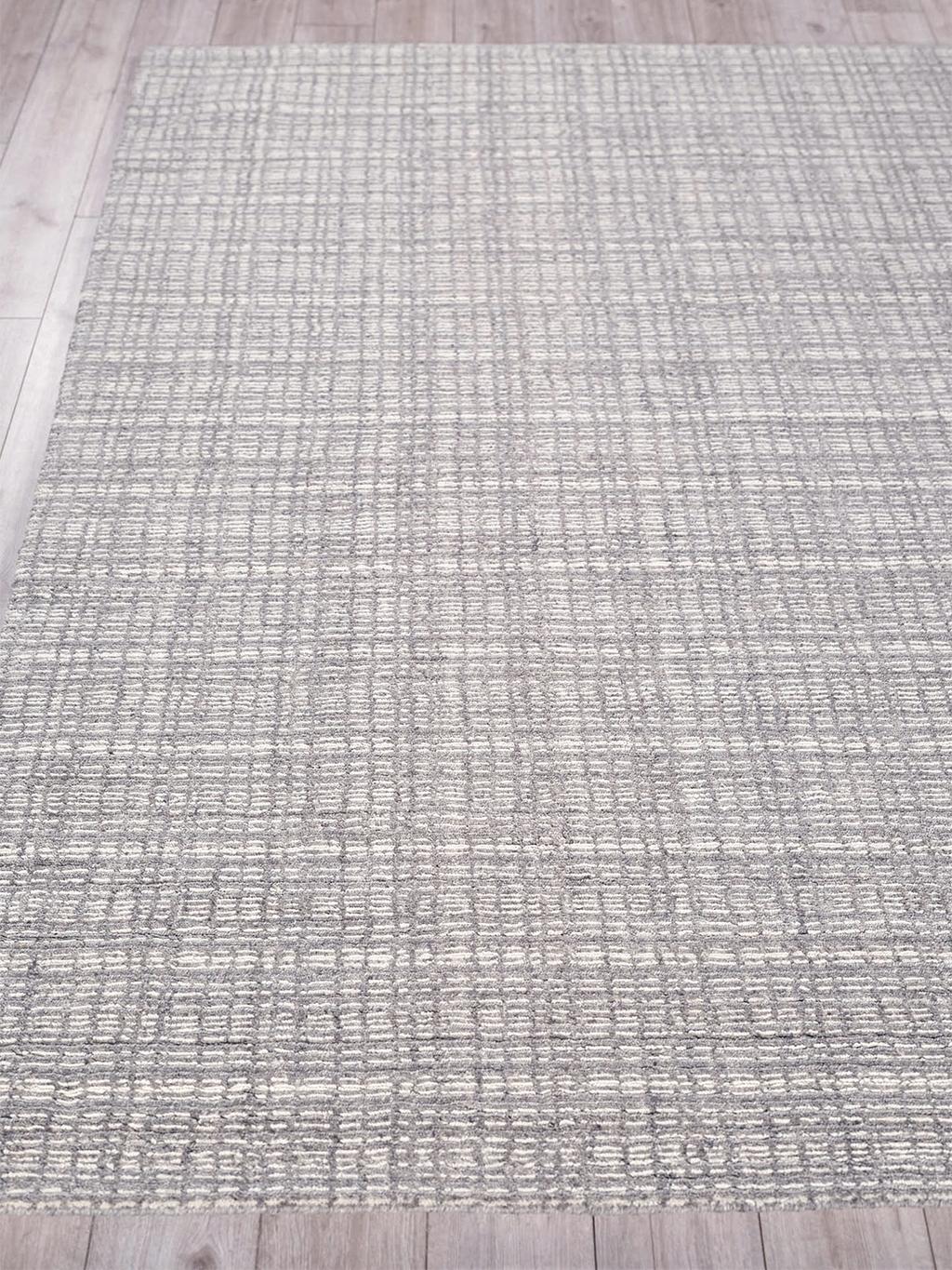 Exquisite Rugs Alpine Handmade Handloomed New Zealand Wool 5984 Gray/Ivory 9' x 12' Area Rug