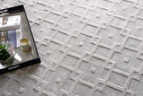 Exquisite Rugs Camora Modern Handmade Handmade Silky Nylon 6753 Light Silver 8' x 10' Area Rug