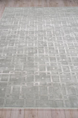 Exquisite Rugs Camora Modern Handmade Handmade Silky Nylon 6753 Light Silver 8' x 10' Area Rug