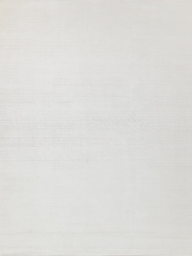 Exquisite Rugs Pavia Modern Handmade Silky Nylon 6757 White 9' x 12' Area Rug