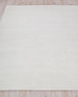 Exquisite Rugs Pavia Modern Handmade Silky Nylon 6757 White 9' x 12' Area Rug