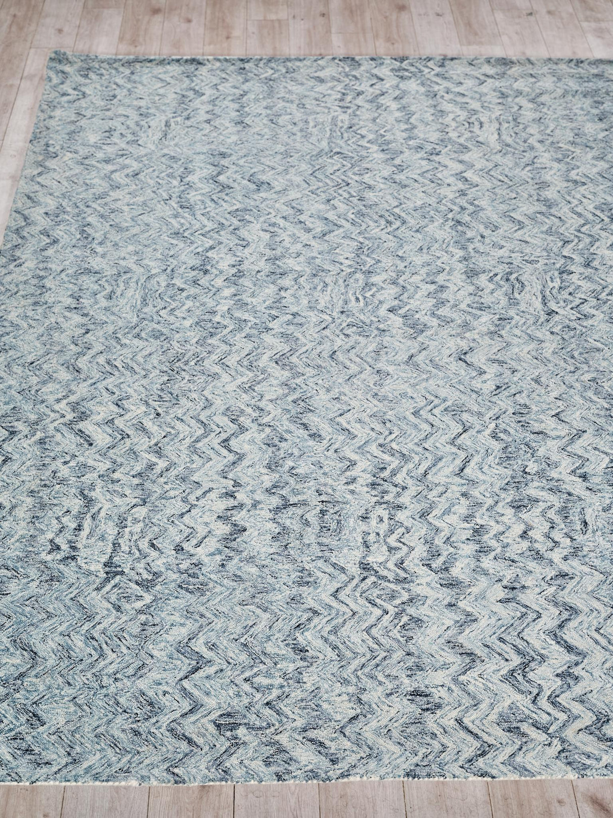 Exquisite Rugs Veneta Handmade Hand-tufted New Zealand Wool on Canvas 6772 Blue 5' x 8' Area Rug