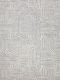 Exquisite Rugs Juno Handmade Hand-tufted New Zealand Wool on Canvas 6776 Gray/Ivory 5' x 8' Area Rug