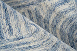 Exquisite Rugs Juno Handmade Hand-tufted New Zealand Wool on Canvas 6775 Blue/Ivory 9' x 12' Area Rug