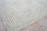 Exquisite Rugs Juno Handmade Hand-tufted New Zealand Wool on Canvas 6776 Gray/Ivory 14' x 18' Area Rug