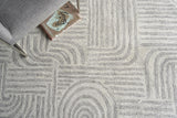 Exquisite Rugs Juno Handmade Hand-tufted New Zealand Wool on Canvas 6776 Gray/Ivory 14' x 18' Area Rug
