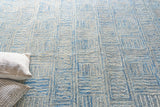 Exquisite Rugs Naturals Handmade Hand-tufted New Zealand Wool on Canvas 6778 Blue/Ivory 5' x 8' Area Rug