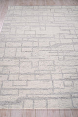 Exquisite Rugs Naturals Handmade Hand-tufted New Zealand Wool on Canvas 6779 Ivory/Gray 12' x 15' Area Rug