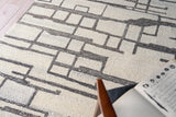 Exquisite Rugs Naturals Handmade Hand-tufted New Zealand Wool on Canvas 6781 Charcoal 8' x 5' Area Rug