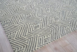 Exquisite Rugs Naturals Handmade Hand-tufted New Zealand Wool on Canvas 6782 Gray/Ivory 14' x 10' Area Rug
