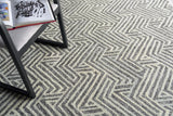 Exquisite Rugs Naturals Handmade Hand-tufted New Zealand Wool on Canvas 6782 Gray/Ivory 8' x 5' Area Rug