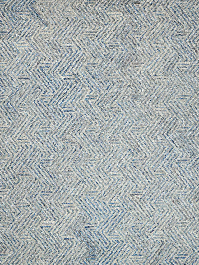 Exquisite Rugs Naturals Handmade Hand-tufted New Zealand Wool on Canvas 6783 Blue/Ivory 10' x 14' Area Rug