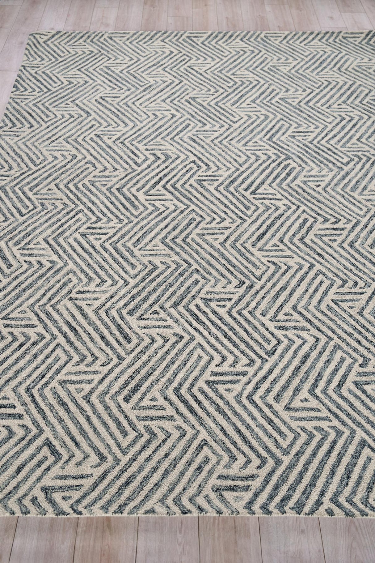 Exquisite Rugs Naturals Handmade Hand-tufted New Zealand Wool on Canvas 6784 Charcoal 6' x 9' Area Rug