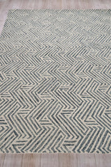 Exquisite Rugs Naturals Handmade Hand-tufted New Zealand Wool on Canvas 6784 Charcoal 6' x 9' Area Rug