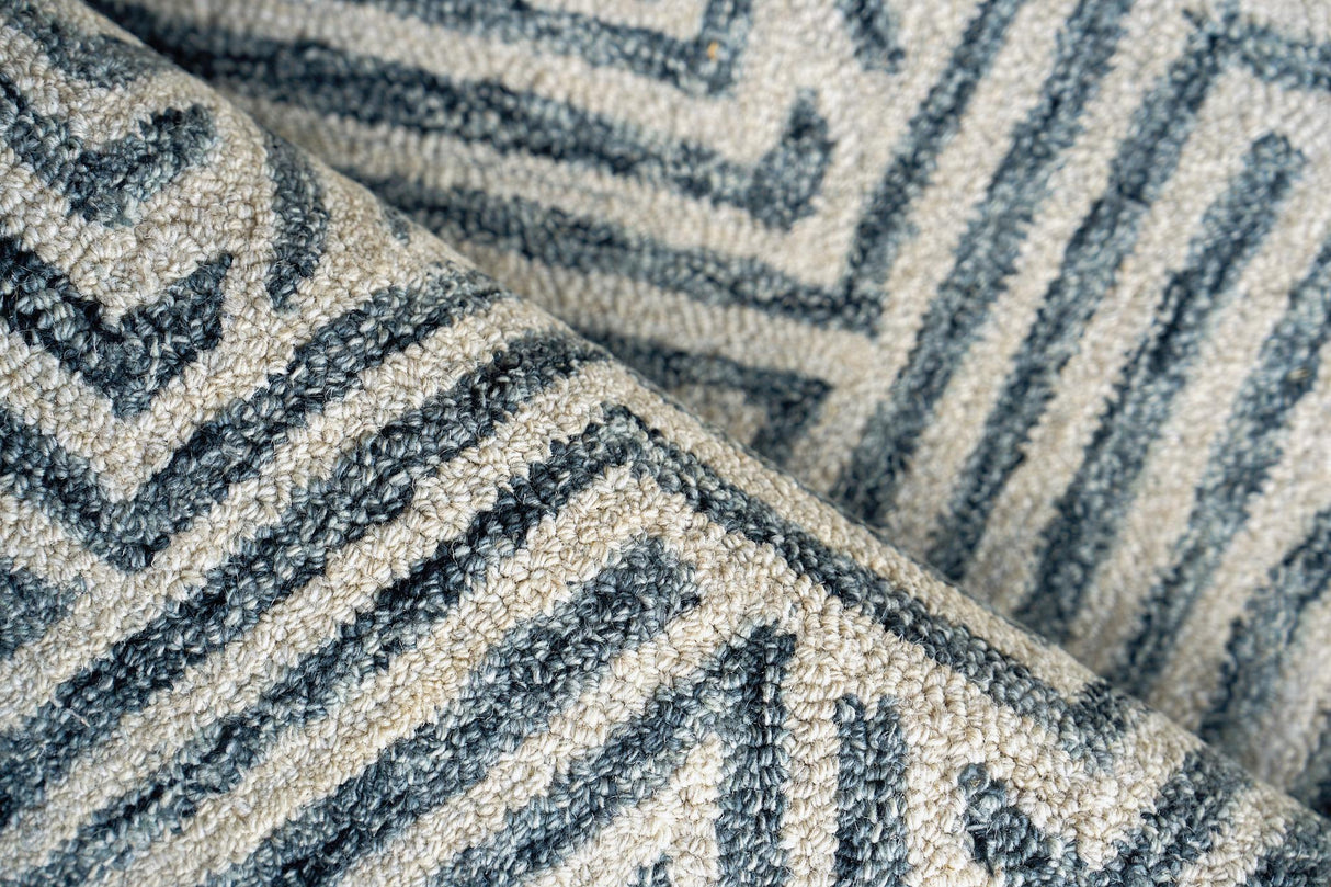 Exquisite Rugs Naturals Handmade Hand-tufted New Zealand Wool on Canvas 6784 Charcoal 8' x 10' Area Rug