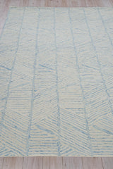 Exquisite Rugs Kascata Handmade Hand-tufted New Zealand Wool on Canvas 6785 Blue/Ivory 10' x 14' Area Rug