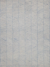 Exquisite Rugs Kascata Handmade Hand-tufted New Zealand Wool on Canvas 6785 Blue/Ivory 6' x 9' Area Rug