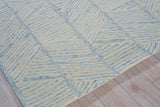 Exquisite Rugs Kascata Handmade Hand-tufted New Zealand Wool on Canvas 6785 Blue/Ivory 6' x 9' Area Rug