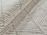 Exquisite Rugs Kascata Handmade Hand-tufted New Zealand Wool on Canvas 6786 Silver/Ivory 2' x 3' Area Rug