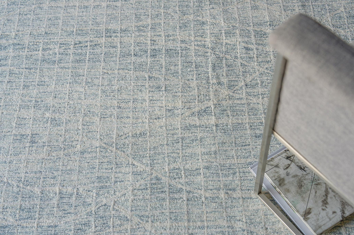 Exquisite Rugs Miami Handmade Hand-tufted New Zealand Wool on Canvas 6790 Silver 6' x 9' Area Rug