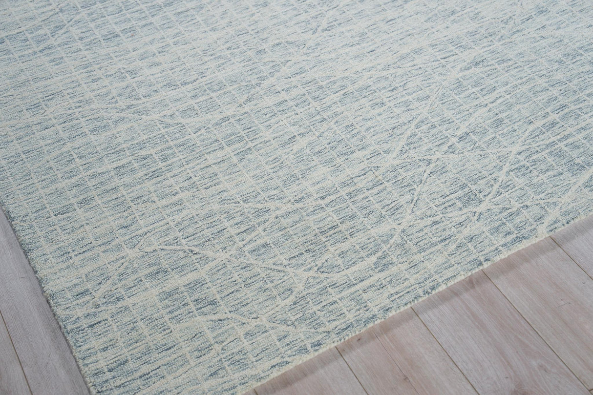 Exquisite Rugs Miami Handmade Hand-tufted New Zealand Wool on Canvas 6790 Silver 6' x 9' Area Rug