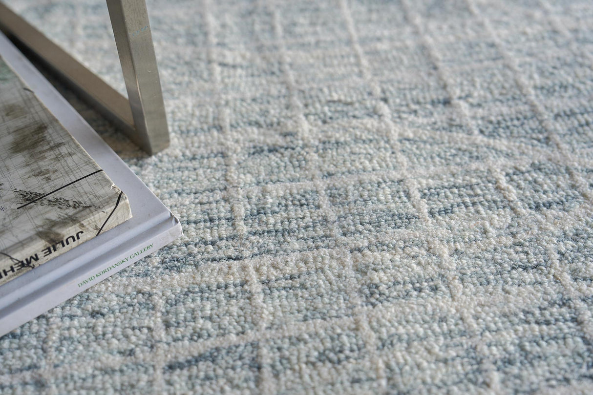 Exquisite Rugs Miami Handmade Hand-tufted New Zealand Wool on Canvas 6790 Silver 6' x 9' Area Rug