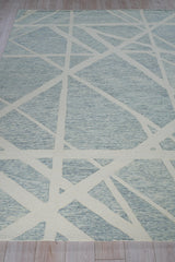 Exquisite Rugs Miami Handmade Hand-tufted New Zealand Wool on Canvas 6791 Silver/Ivory 12' x 15' Area Rug