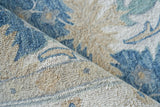 Exquisite Rugs Claremont Oushak Handmade Hand-tufted New Zealand Wool on Canvas 6793 Blue/Ivory 12' x 9' Area Rug