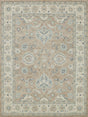 Exquisite Rugs Claremont Oushak Handmade Hand-tufted New Zealand Wool on Canvas 6795 Light Brown/Ivory 8' x 10' Area Rug