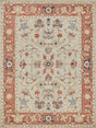 Exquisite Rugs Richmond Serapi Handmade Hand-tufted New Zealand Wool on Canvas 6798 Beige/Rust 6' x 9' Area Rug