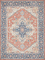 Exquisite Rugs Richmond Serapi Handmade Hand-tufted New Zealand Wool on Canvas 6799 Red/Blue 12' x 15' Area Rug