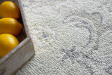 Exquisite Rugs Marietta Oushak Handmade Hand-tufted New Zealand Wool on Canvas 6822 Ivory/Ivory 9' x 12' Area Rug