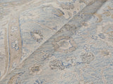 Exquisite Rugs Marietta Oushak Handmade Hand-tufted New Zealand Wool on Canvas 6823 Light Blue/Ivory 6' x 9' Area Rug