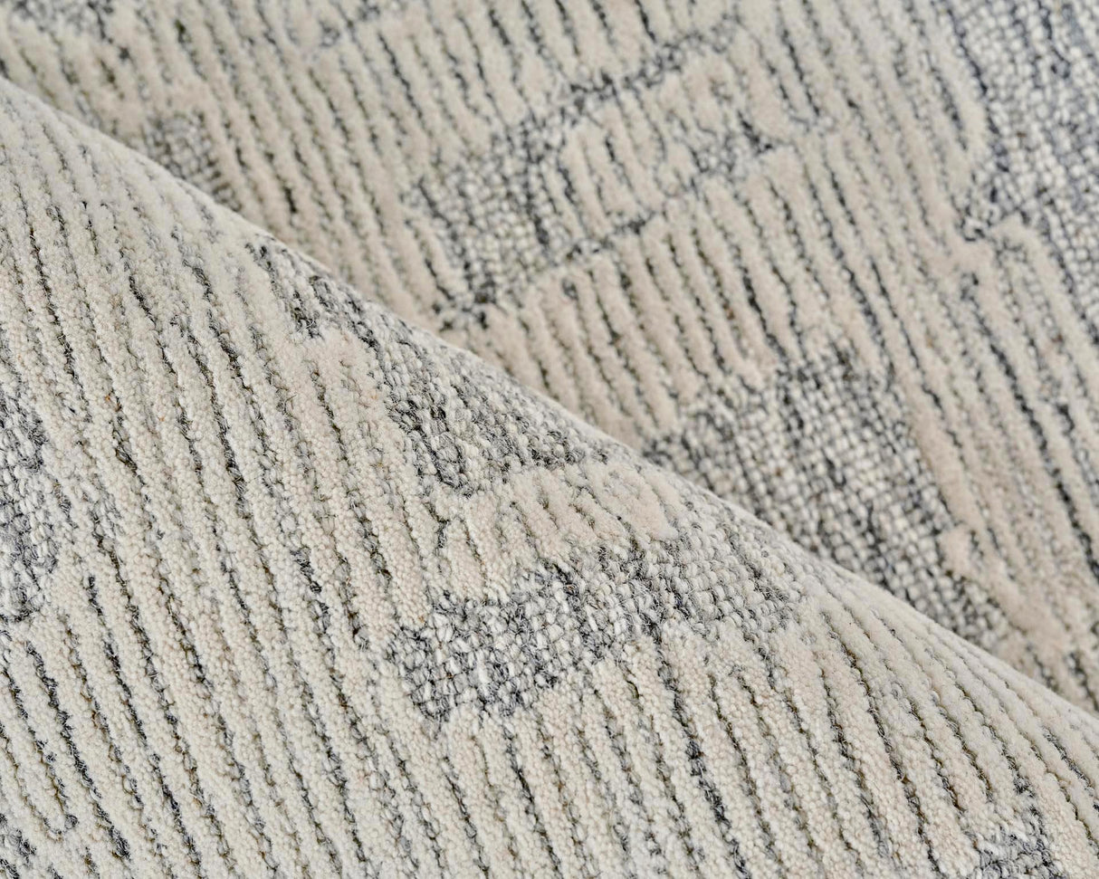 Exquisite Rugs Aspen Handmade Hand-tufted New Zealand Wool on Canvas 6826 Natural Gray/Ivory 10' x 14' Area Rug