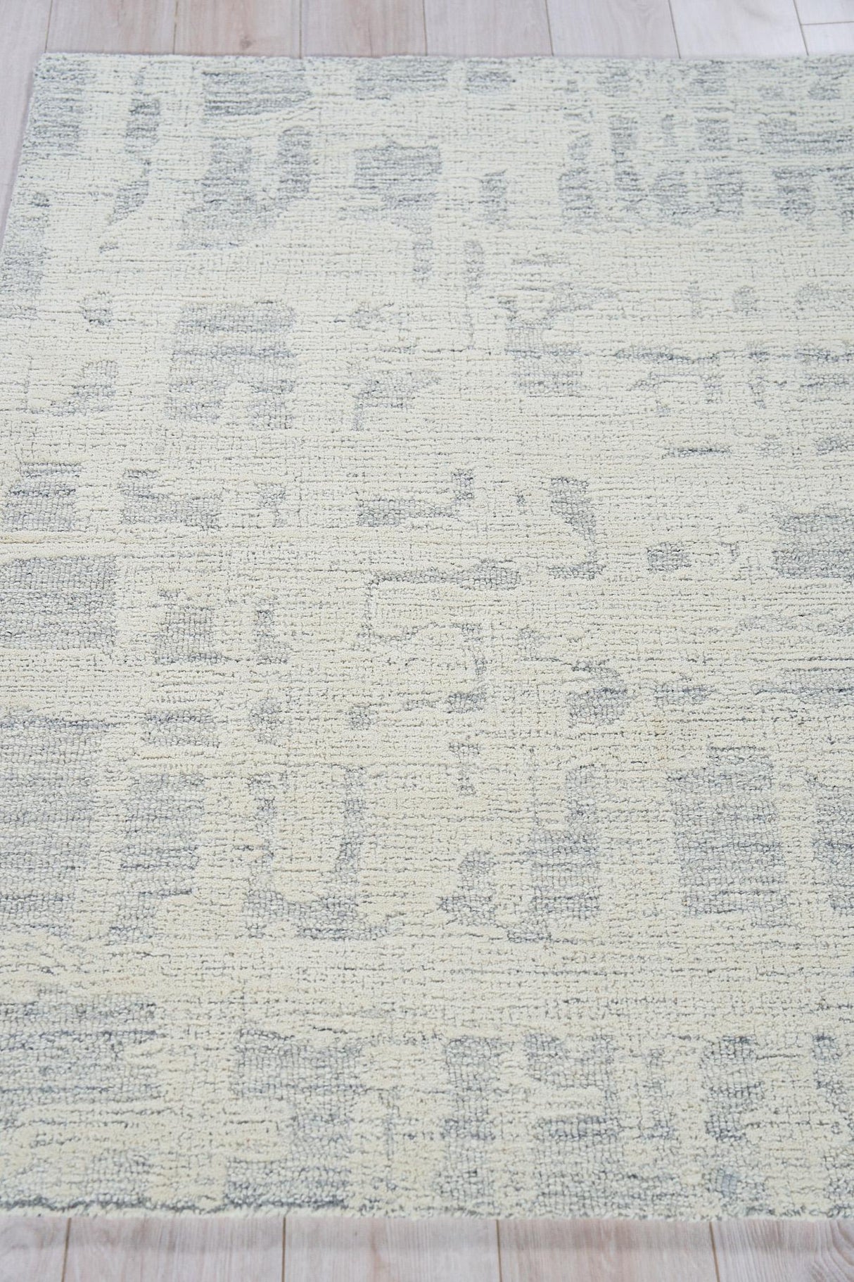 Exquisite Rugs Aspen Handmade Hand-tufted New Zealand Wool on Canvas 6826 Natural Gray/Ivory 6' x 9' Area Rug