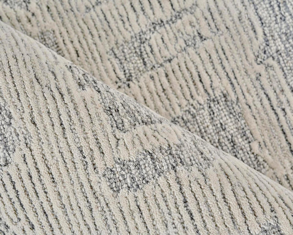 Exquisite Rugs Aspen Handmade Hand-tufted New Zealand Wool on Canvas 6826 Natural Gray/Ivory 8' x 10' Area Rug