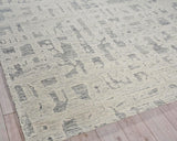 Exquisite Rugs Aspen Handmade Hand-tufted New Zealand Wool on Canvas 6826 Natural Gray/Ivory 8' x 10' Area Rug