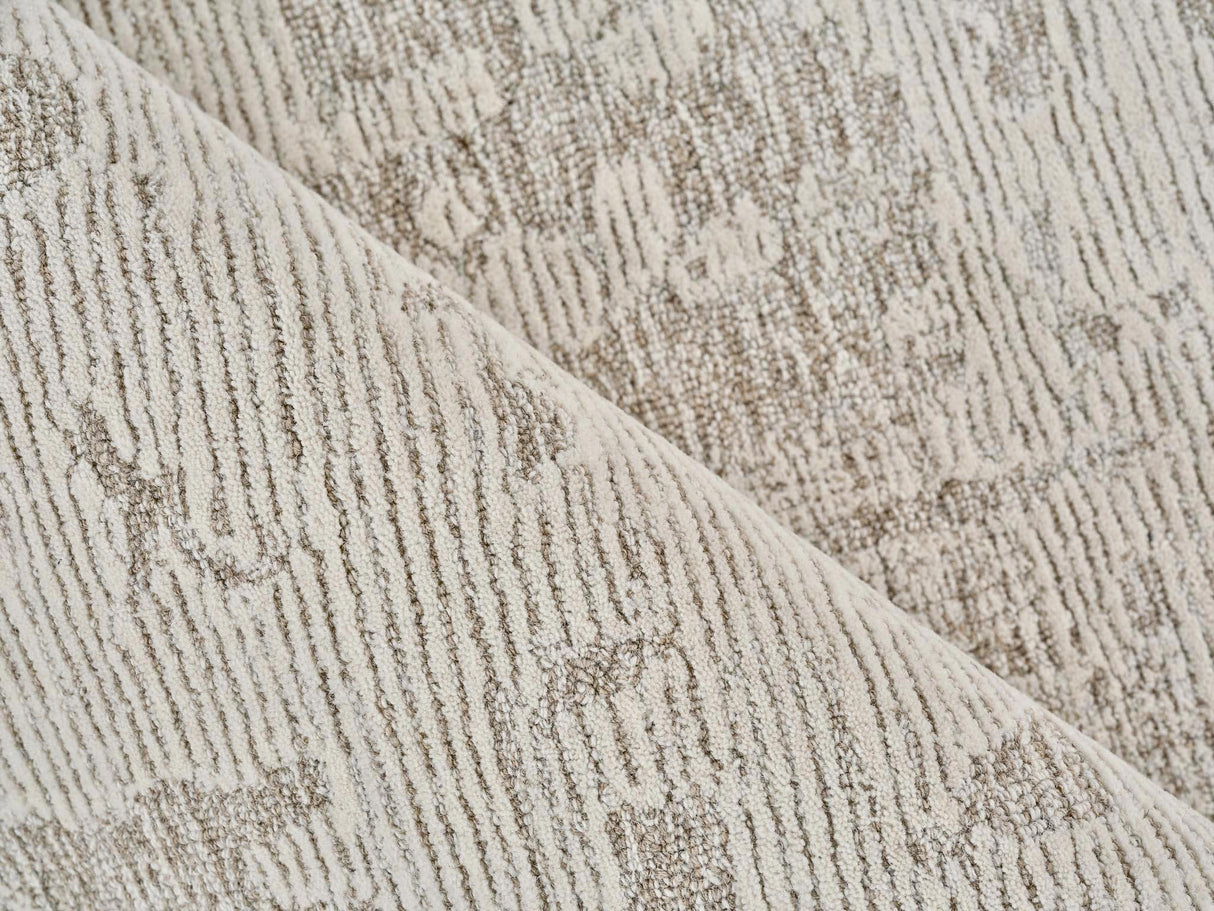 Exquisite Rugs Aspen Handmade Hand-tufted New Zealand Wool on Canvas 6827 Natural Beige/Ivory 14' x 18' Area Rug