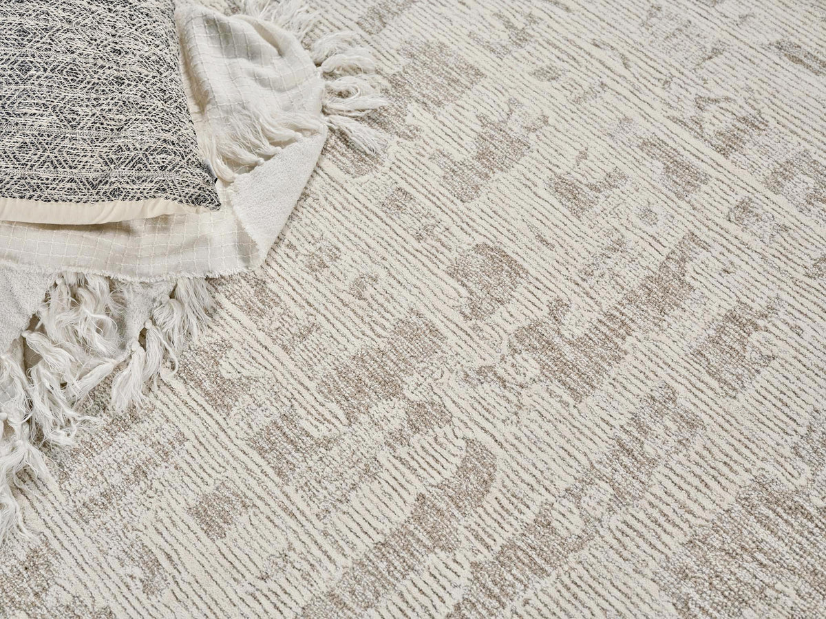 Exquisite Rugs Aspen Handmade Hand-tufted New Zealand Wool on Canvas 6827 Natural Beige/Ivory 14' x 18' Area Rug