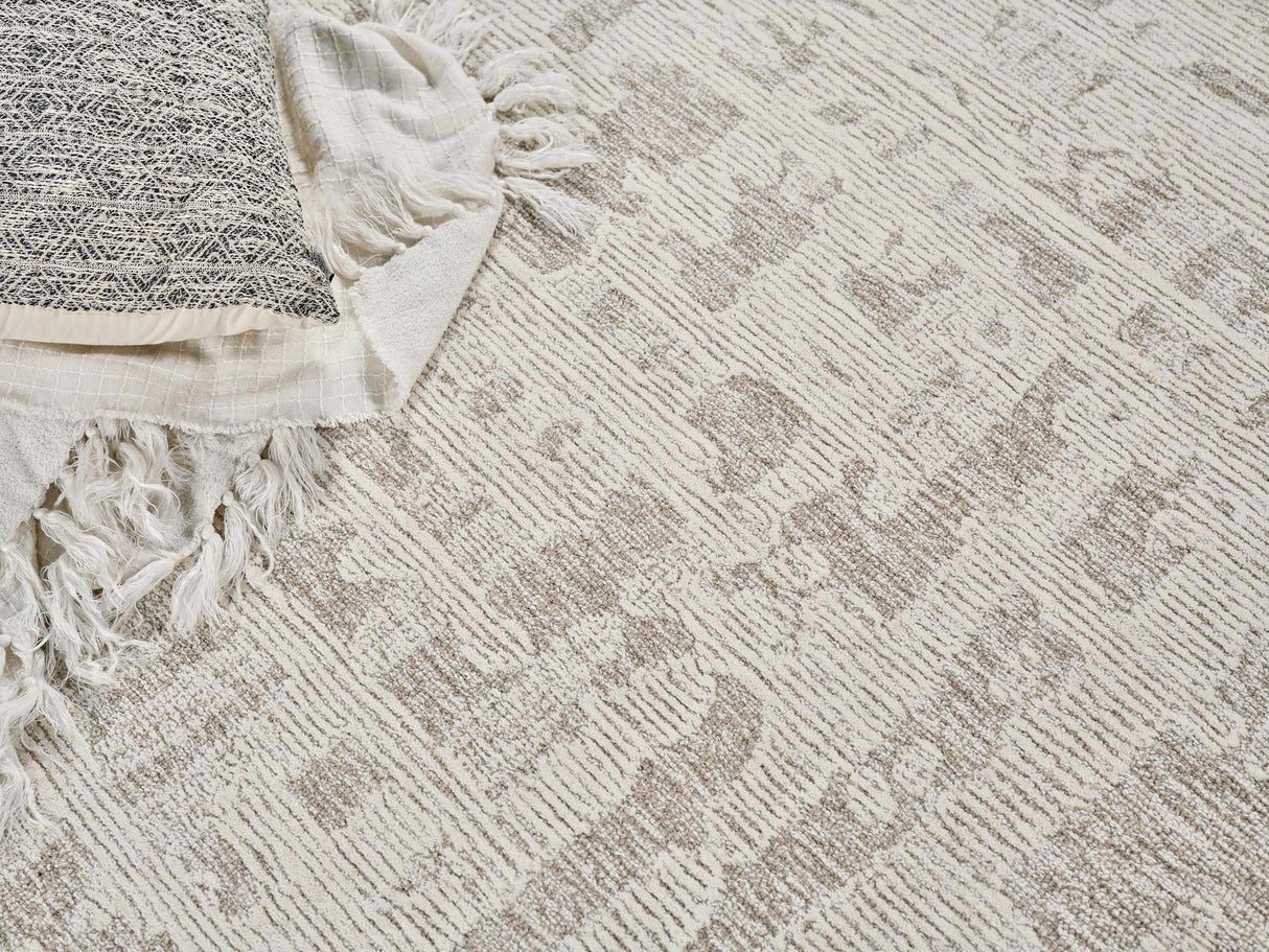 Exquisite Rugs Aspen Handmade Hand-tufted New Zealand Wool on Canvas 6827 Natural Beige/Ivory 8' x 10' Area Rug