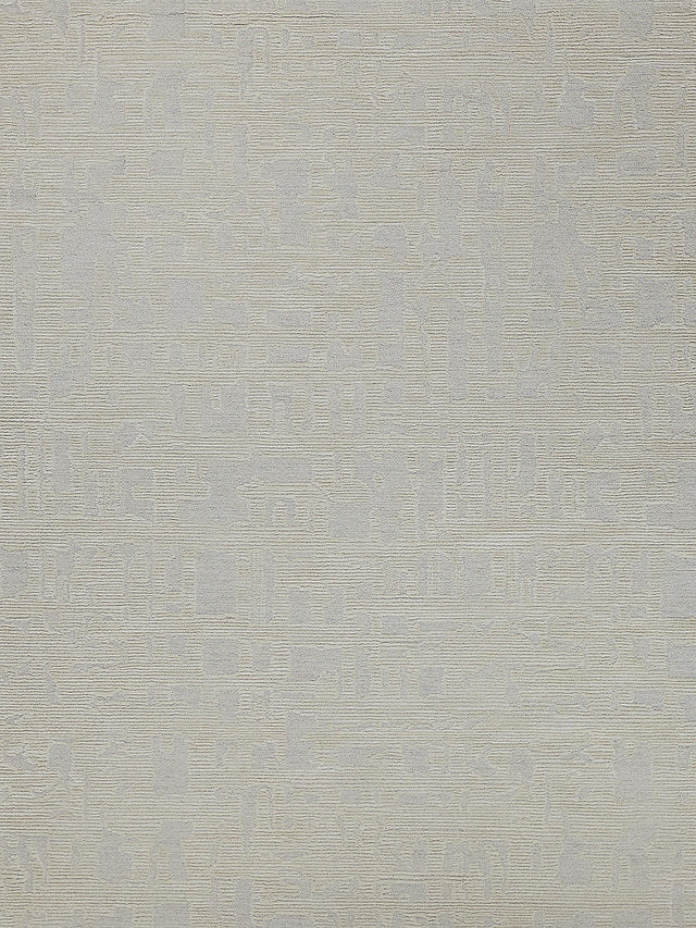 Exquisite Rugs Aspen Handmade Hand-tufted New Zealand Wool on Canvas 6828 Silver/Ivory 8' x 10' Area Rug