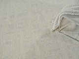 Exquisite Rugs Aspen Handmade Hand-tufted New Zealand Wool on Canvas 6828 Silver/Ivory 8' x 10' Area Rug