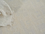 Exquisite Rugs Aspen Handmade Hand-tufted New Zealand Wool on Canvas 6828 Silver/Ivory 8' x 10' Area Rug