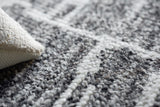 Exquisite Rugs Aldridge Hand-Knotted New Zealand Wool/Bamboo Silk 6829 Charcoal/Ivory 9' x 12' Area Rug