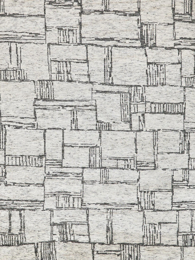 Exquisite Rugs Aldridge Hand-Knotted New Zealand Wool/Bamboo Silk 6830 Ivory/Charcoal 8' x 10' Area Rug