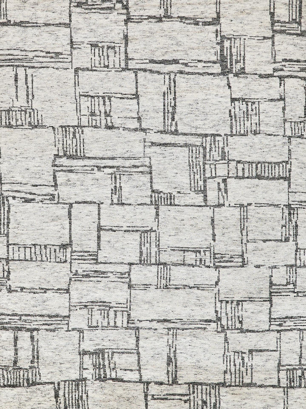Exquisite Rugs Aldridge Hand-Knotted New Zealand Wool/Bamboo Silk 6830 Ivory/Charcoal 10' x 14' Area Rug