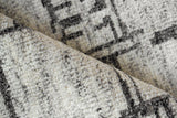 Exquisite Rugs Aldridge Hand-Knotted New Zealand Wool/Bamboo Silk 6830 Ivory/Charcoal 10' x 14' Area Rug