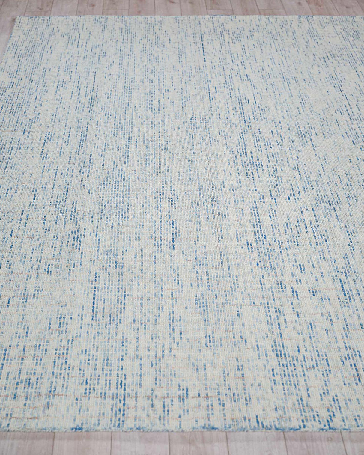 Exquisite Rugs Andora Handmade Hand-tufted New Zealand Wool on Canvas 6833 Blue/Ivory 8' x 10' Area Rug
